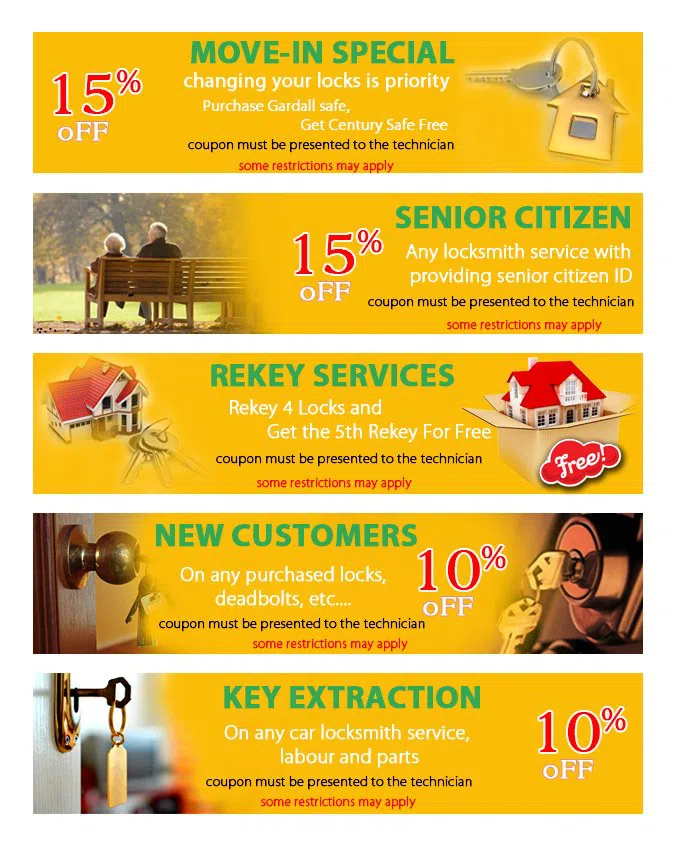 Gold Locksmith Store Fort Lauderdale, FL 954-364-3657 - coupon21-set-five